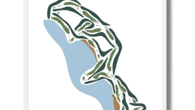 Golf Course Maps Art