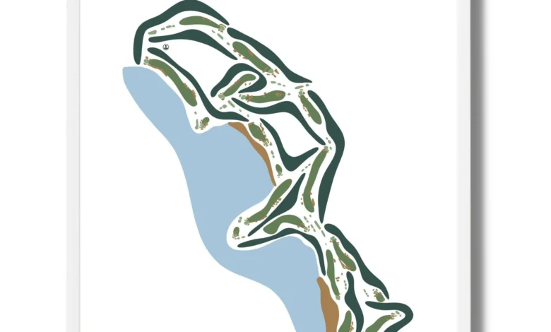 Golf Course Maps Art