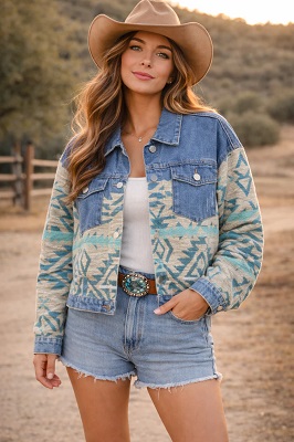 Denim Shirt Jacket for Women​