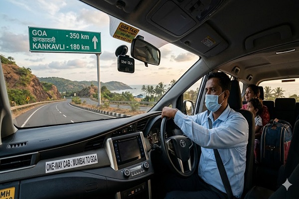 One Way Cab from Mumbai to Goa