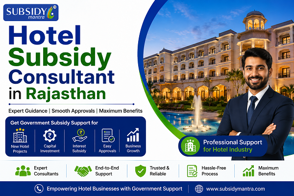 Hotel Subsidy Consultant in Rajasthan