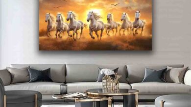 Seven White Horses Painting